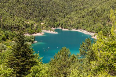 Yunanistan 'ın Mora yarımadasındaki Tsivlou Gölü