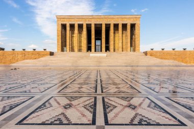 Ankara, Türkiye 'deki Mustafa Kemal Atatürk (Anitkabir) anıt mezar kompleksi