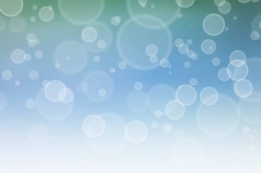 Mavi bokeh arka plan ile yumuşak ışık