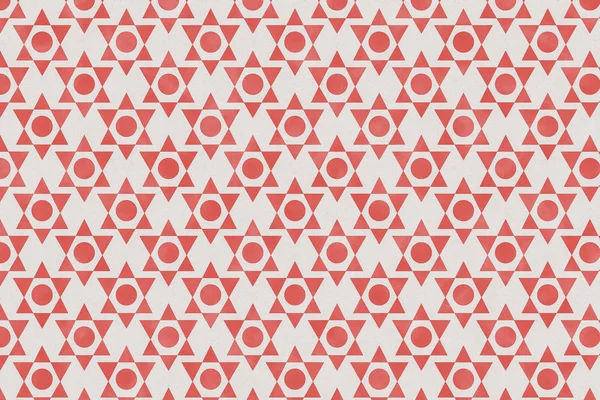 Abstract geometric pattern on paper textured background with red color tone for wrapping paper design