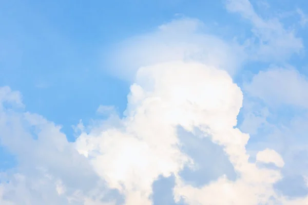 Fluffy Cloud Blue Sky Background Summer Nature Concept — Stock Photo, Image