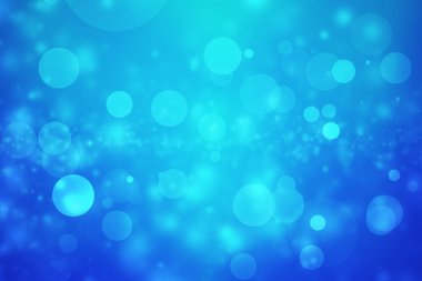 Soyut bokeh arka plan için tatil olay ve kutlama kavramı mavi ışık