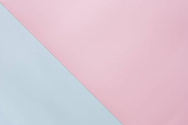Arka plan için mavi ve pembe pastel renkli kağıt