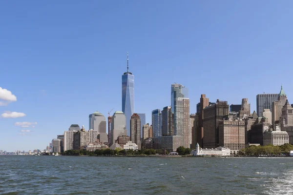 Untere Manhattan Skyline Vom East River — Stockfoto