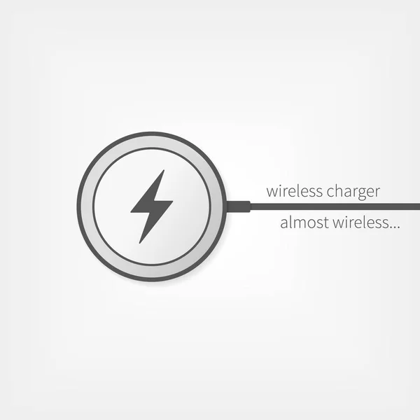 Wireless charger vector icon — Stock Vector