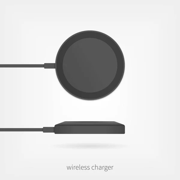 Wireless charger flat illustration — Stock Vector