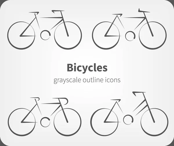 Kerékpáros ikon. Vektor kerékpáros illusztráció szögletes stílusban — Stock Vector