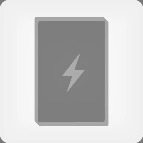Power bank ikon, bärbar laddare, vektorillustration — Stock vektor