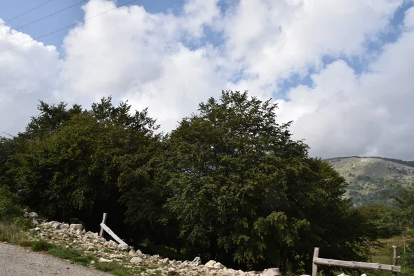 Vista Dei Monti Del Matese Widok Góry Matese — Zdjęcie stockowe