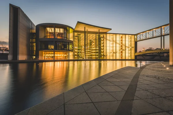 Deutschland Berlin Blick Auf Reichstag Und Paul Loebe Haus Bei — Stockfoto