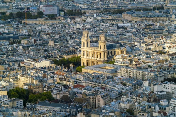 Francia Parigi Paesaggio Urbano Con Chiesa Saint Sulpice — Foto Stock