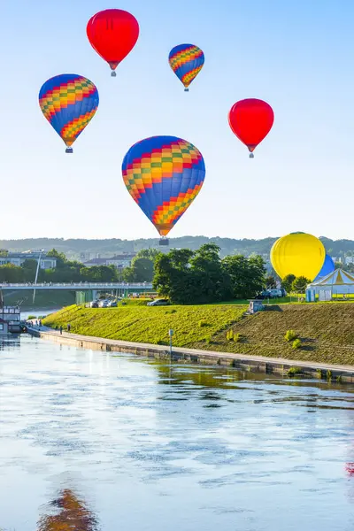 Lithuania Vilnius Hot Air Ballooning — Stock Photo, Image