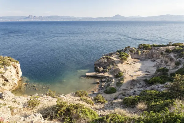 Греция Коринфский Залив Лутраки Герайон Перахора Место Древних Раскопок — стоковое фото