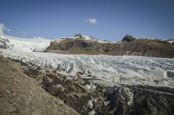 Ισλανδία Εθνικό Πάρκο Σκαφτάφελ Γλώσσα Παγετώνα Hafrafell — Φωτογραφία Αρχείου