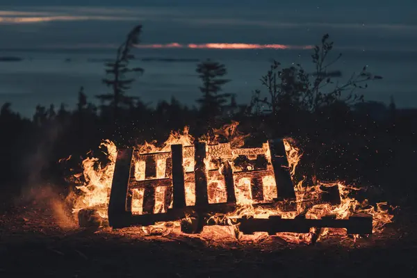 Canada British Columbia Burning Palettes — Stock Photo, Image