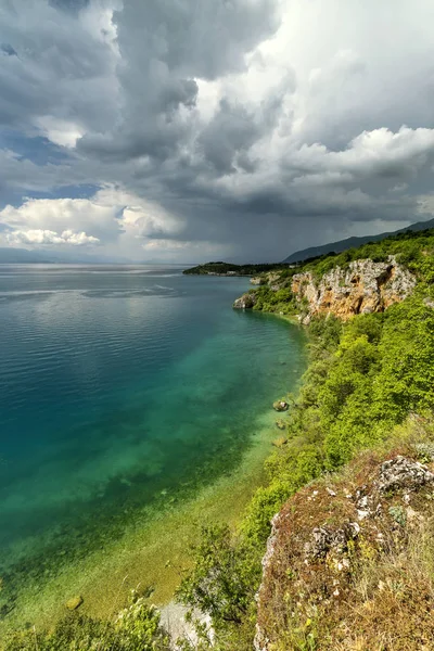 Macedonië Ohrid Municipality Ohrid Botten Baai — Stockfoto