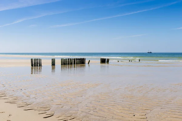 Duitsland Sleeswijk Holstein Sylt Noordzee Golfbrekers — Stockfoto