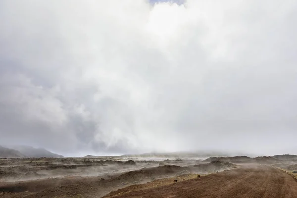 Reunion Reunion National Park Piton Fournaise Route Volcan Plaine Des — 스톡 사진