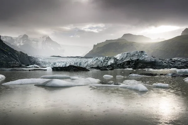 Iceland South Iceland Breidarlon Joekulsarlon Glacier Lake — Stock Photo, Image