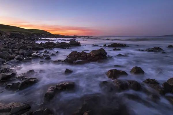 Nieuw Zeeland Zuidereiland Zuidelijke Schilderachtige Route Catlins Zonsondergang Bij Kaka — Stockfoto