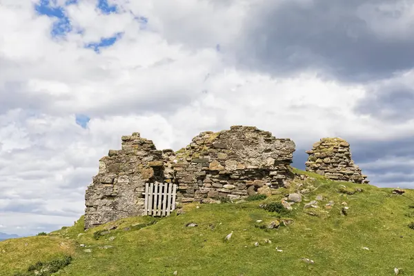 Reino Unido Escócia Hébridas Internas Ilha Skye Baía Duntulm Castle — Fotografia de Stock