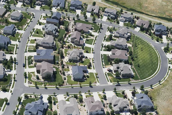 Usa Aerial Photograph Subdivision Lafayette Colorado North Denver — Stock Photo, Image