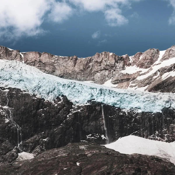 Italië Lombardije Lanzada Fellaria Gletsjer — Stockfoto