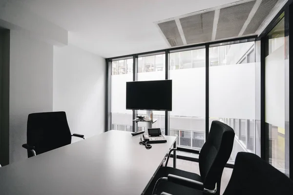 Empty Conference Room Flat Screen Office — Stock Photo, Image