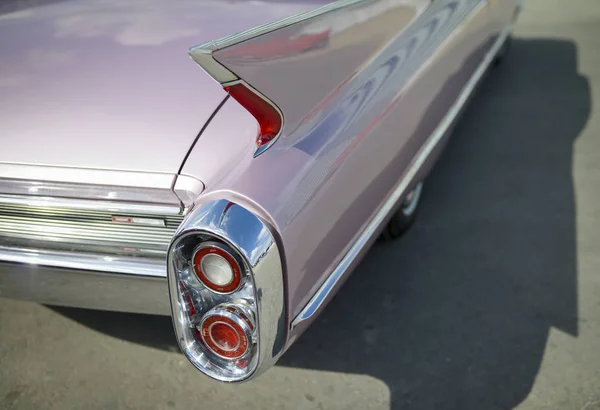 Oldtimer Részlete Rózsaszín Cadillac — Stock Fotó
