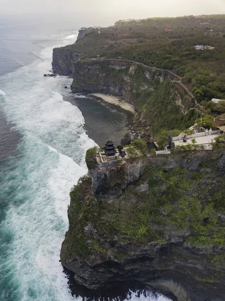 Indonésie Bali Letecký Pohled Chrám Uluwatu — Stock fotografie