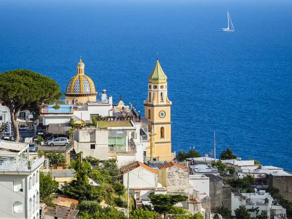 Itálie Kampánie Pobřeží Amalfi Poloostrov Sorrento Praiano Kostel Parrocchia San — Stock fotografie