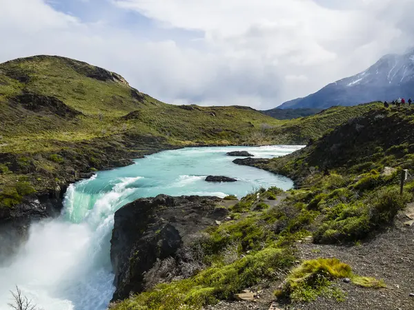 América Sul Chile Patagônia Vista Para Rio Paine Parque Nacional — Fotografia de Stock