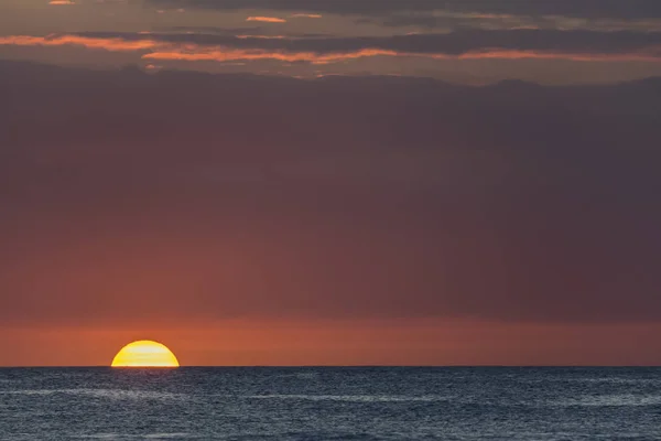 Mauritius Costa Occidentale Oceano Indiano Trou Aux Biches Tramonto — Foto Stock