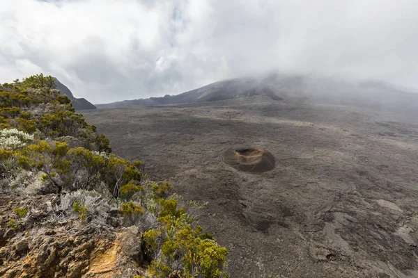 Reunion Reunion National Park Shield Volcano Piton Fournaise Crater Formica — 图库照片