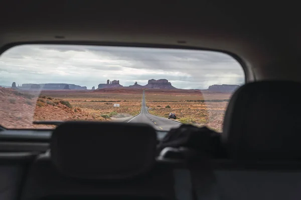 Usa Utah Car Driving Monument Valley — Stock Photo, Image