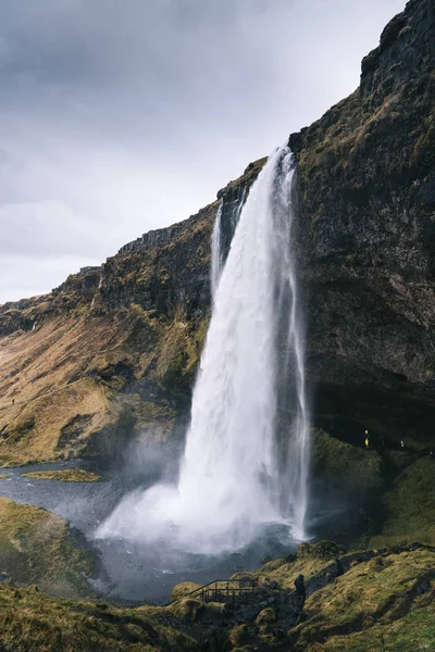 Iceland Seljalandsfoss Waterfall Daytime — Stock Photo, Image