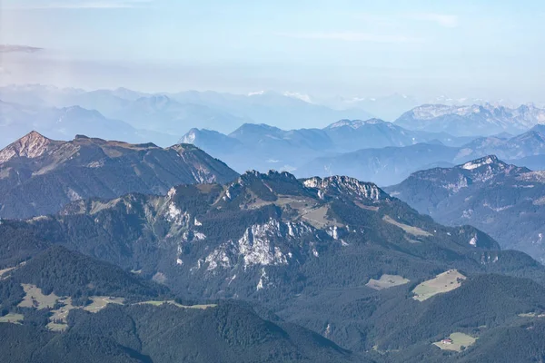 Alemanha Baviera Chiemgau Baviera Prealps Primeiro Plano Alpes Segundo Plano — Fotografia de Stock