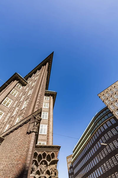 Deutschland Hamburg Kontorhausviertel Chile House Und Sprinkenhof — Stockfoto