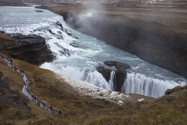 Islande Cercle Cascade Gullfoss — Photo