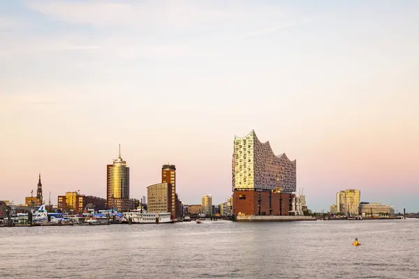 Németország Hamburg Elba Filharmonikus Csarnok Hafencity — Stock Fotó