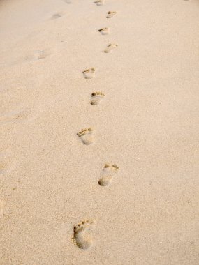 Kumda ayak izleri
