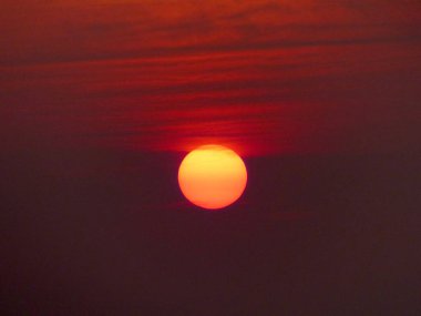 güzel gün batımı yakın çekim