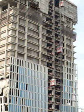 Bangkok, Tayland - 29 Mayıs 2016: Bangkok, Tayland yeni binaların inşası