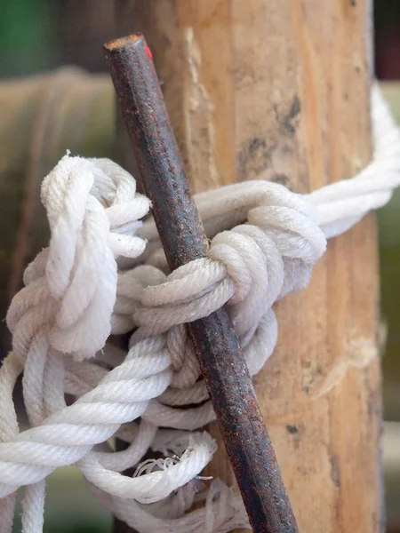 Ropes Bamboo Background — Stock Photo, Image