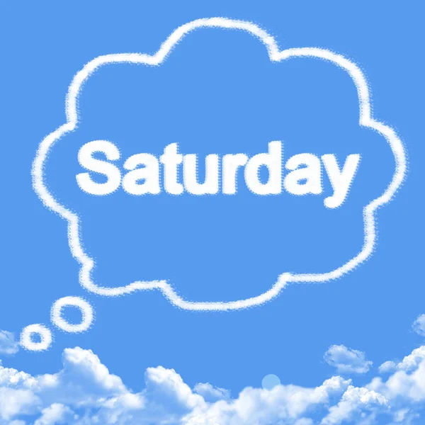 Samstag Wolkenform Hintergrund — Stockfoto