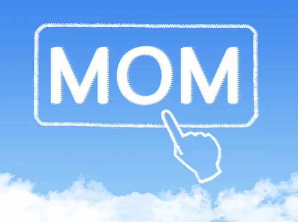Mom Cloud Shape Background — Stock Photo, Image