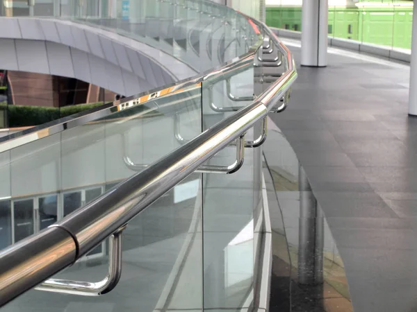 Stainless Steel Handrails Background — Stock Photo, Image