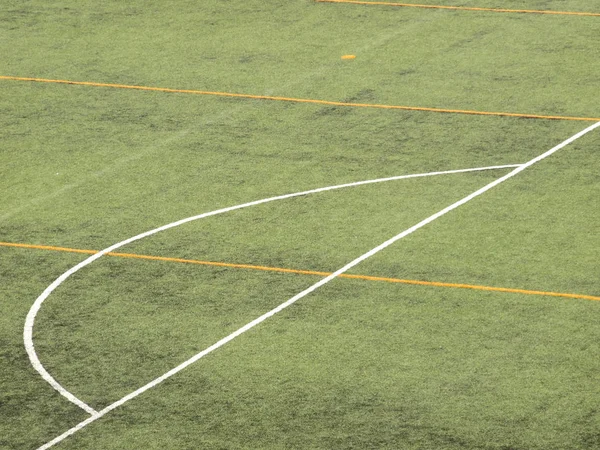 Campo Futebol Grama Fundo — Fotografia de Stock