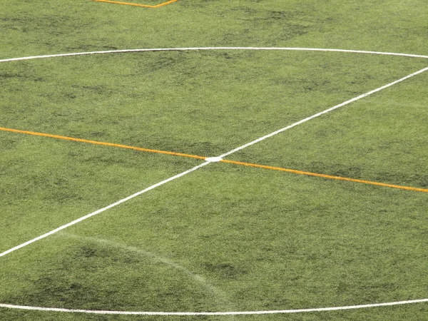 Fußballfeld Gras Hintergrund — Stockfoto