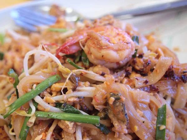 Styl Thajské Nudle Pad Thai — Stock fotografie